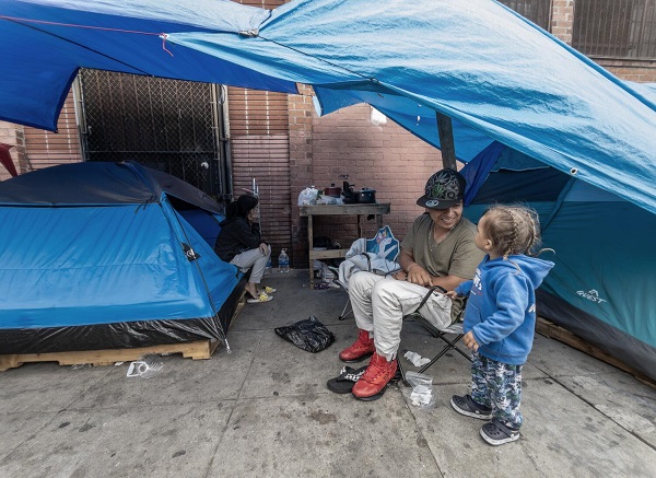 Homelessness in LA County in homeless families & bulletin news