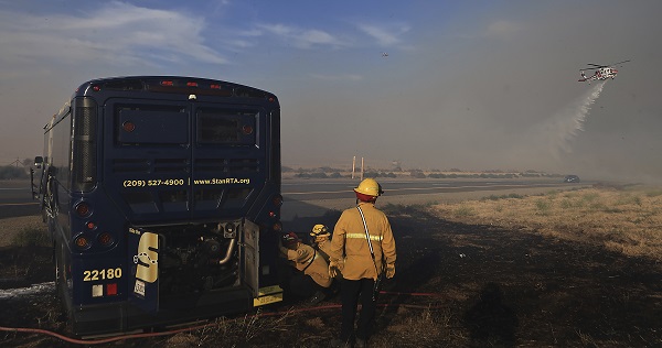 California's wildfires in headline news & online news