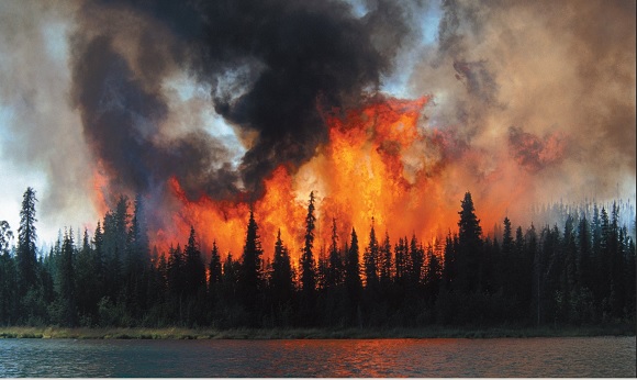 Alaska wildfires North of Fairbanks & bulletin news