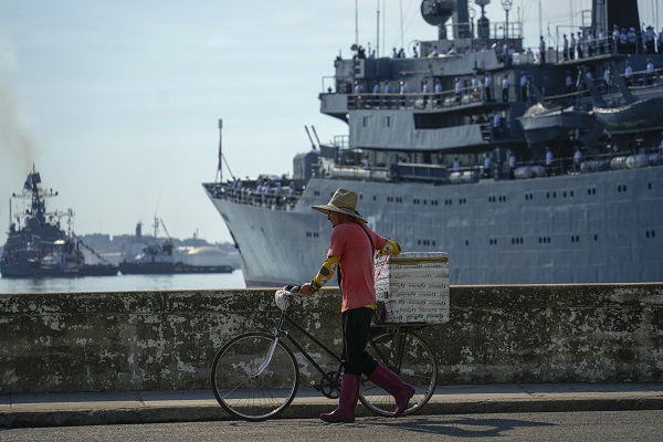 A warship in Havana in Cuban Russian ties & headline news