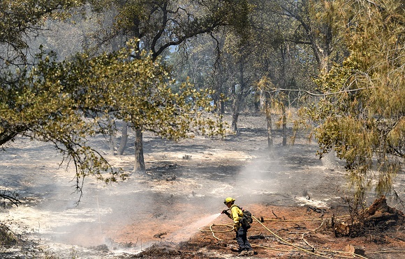 California hillside erosion in online news