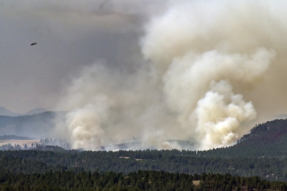 Sierra wildfire in bulletin news